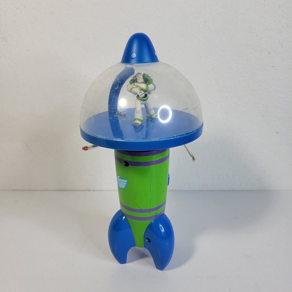 Buzz Lightyear Spinning light up space ship Disney Pixar Tested and works - Picture 1 of 5